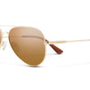 Hard Deck Sunglasses - Gold + Polarized Brown Lens
