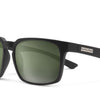 Hundo Sunglasses - Matte Black + Polarized Gray Green Lens