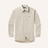 Chateau Windowpane Dress Shirt - Oatmeal & Stone Brown