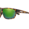 Boone Sunglasses - Matte Tortoise/Green Mirror Polarized