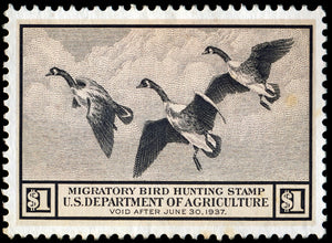 Metal Duck Stamp Sign Small