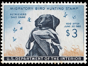 Metal Duck Stamp Sign Small