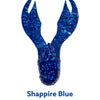 3.25" Chunk Trailer W/Craw Cane - Sapphire
