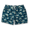 6" Sailport Print Swim Short - Midnight Teal