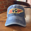 Tn State w/Tristar Trucker Hat - SY Wilson - Navy/Gray