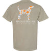 Tri-Star Dog Orange Logo Tee - Sandstone