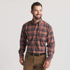 Randolph Plaid Flannel-Stone Brown/Navy - Stone Brown/Navy