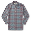 Wallace Plaid Poplin Long Sleeve Performance - Legion Blue
