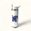 Collegiate Water Bottles - Univ of MEM White