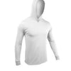 Long Sleeve Hooded Tee - White