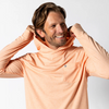 Long Sleeve Windward Perf Hooded T-shirt - Copper Tan