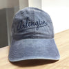 Arlington Pencil Script Hat - Denim w/Gold Script