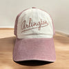 Arlington Pencil Script Hat - White/Rose