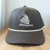 Arlington Train Hat - Grey/White