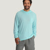 Men Bamboo Lightweight Hoodie - Bahama Blue