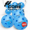 Core Indoor Pickleballs 6Pk - Blue