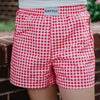 Red Plaid Boxer - Red