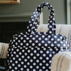 Weekender Bag - Black & White Polka Dot