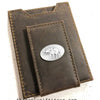 Collegiate Magnetic Front Pocket Leather Wallet - Alabama Elephant