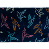 Flying Mallard Beach Towel - Dark Indgo