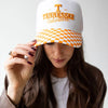 Univ of Tennessee Albon Check Canvas Hat - Orange/White