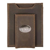 Collegiate Magnetic Front Pocket Leather Wallet - Univ of Arkansas
