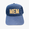 Mem Solid Back Hat - Blue
