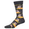 You Wanna Pizza Me? Sock - Charcoal Heather