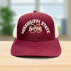 MS State Trucker Hat - Maroon/White