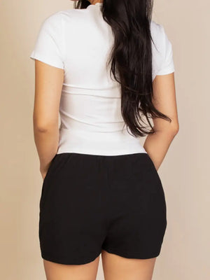Round Neck Short Sleeve Top