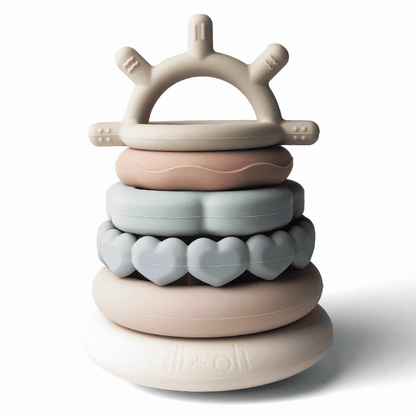 Silicone Stacking Ring Tower 6-Piece