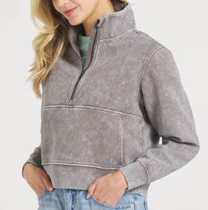 1/2 Zip Active Pullover Seawas - MID GRAY