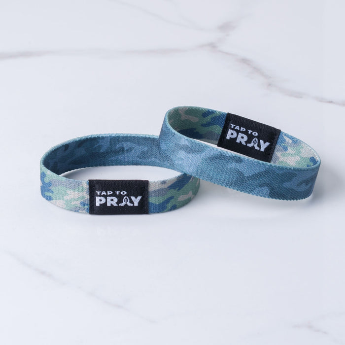 Green & Charcoal Camo-Tap to Pray