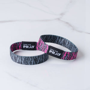 Tree Bark Camo Pink & Grey-Tap to Pray