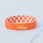 Orange & White Checkers-Tap to Pray