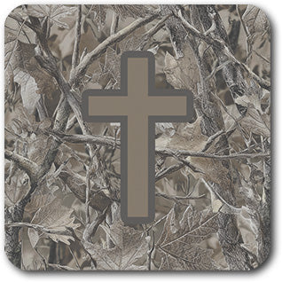 Smoke Camo + Cross 2.5" Vinyl Sticker