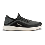 OluKai Men's Kialoa sneaker in Dark Shadow and Lava Rock colorway with white midsole