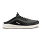 OluKai Men's Kialoa slip-on sneaker in Dark Shadow and Lava Rock colorway, side view