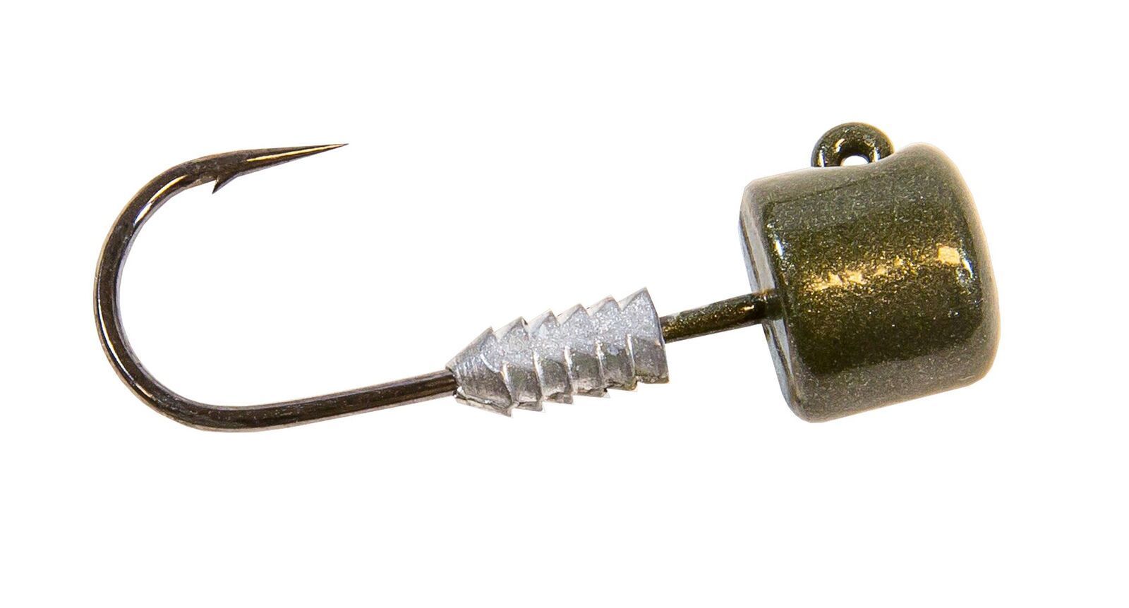 Z-Man NedlockZ HD Jig Head in Green Pumpkin with black hook and bait keeper