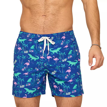 5.5" The Swamp & Circumstances Lined Swim Trunk