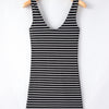 Spring Stripes Dress - Black/White