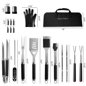 North Point 20 Piece Bbq Tool Set