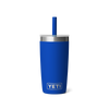 10 oz Jr. Tumbler With Silicone Straw Lid - Royal Blue