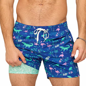 5.5" The Swamp & Circumstances Lined Swim Trunk