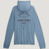 Men Bamboo Lightweight Graphic Hoodie - Gear & Goods Blue Fog
