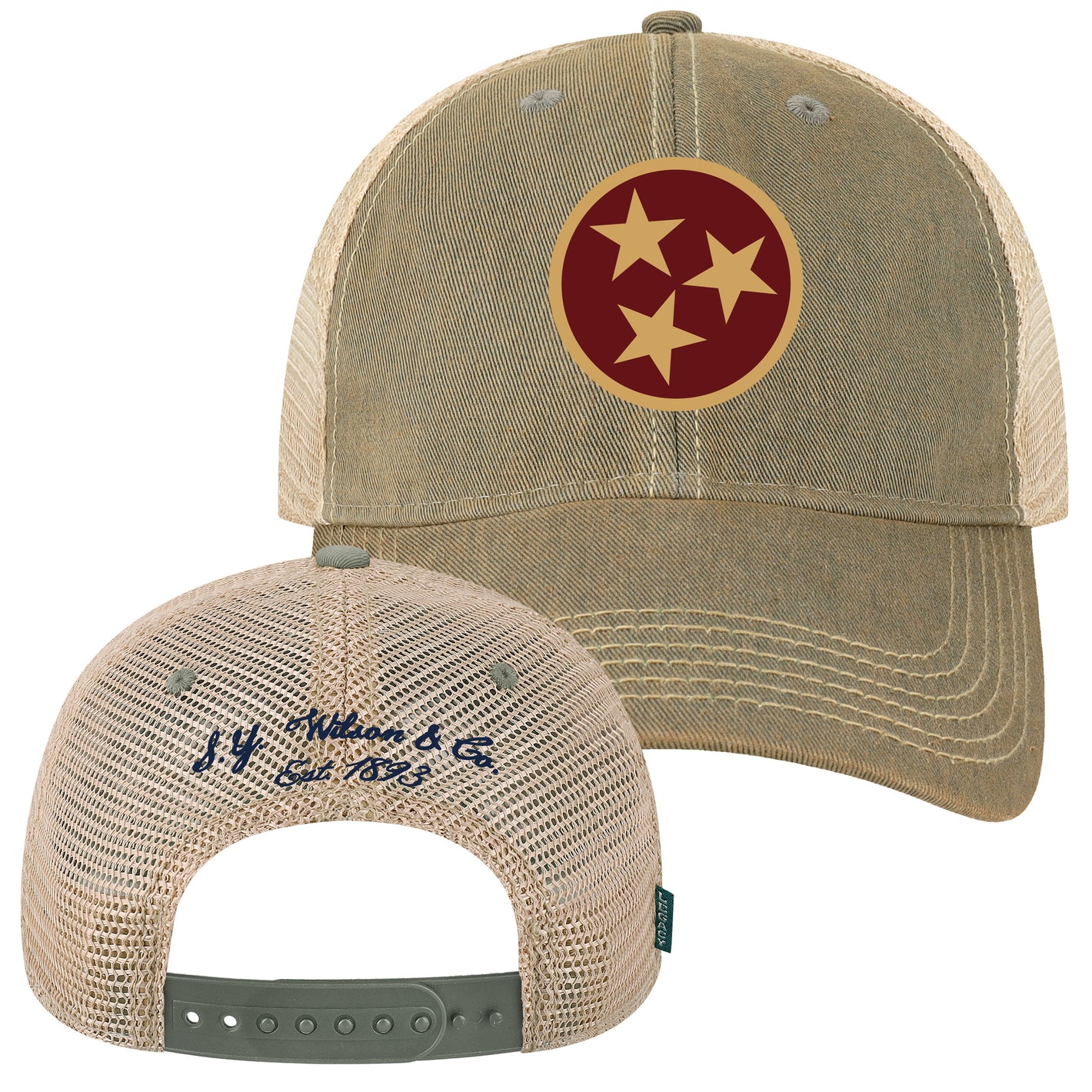 Tri-Star Grey Trucker Hat