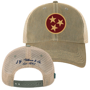 Tri-Star Grey Trucker Hat