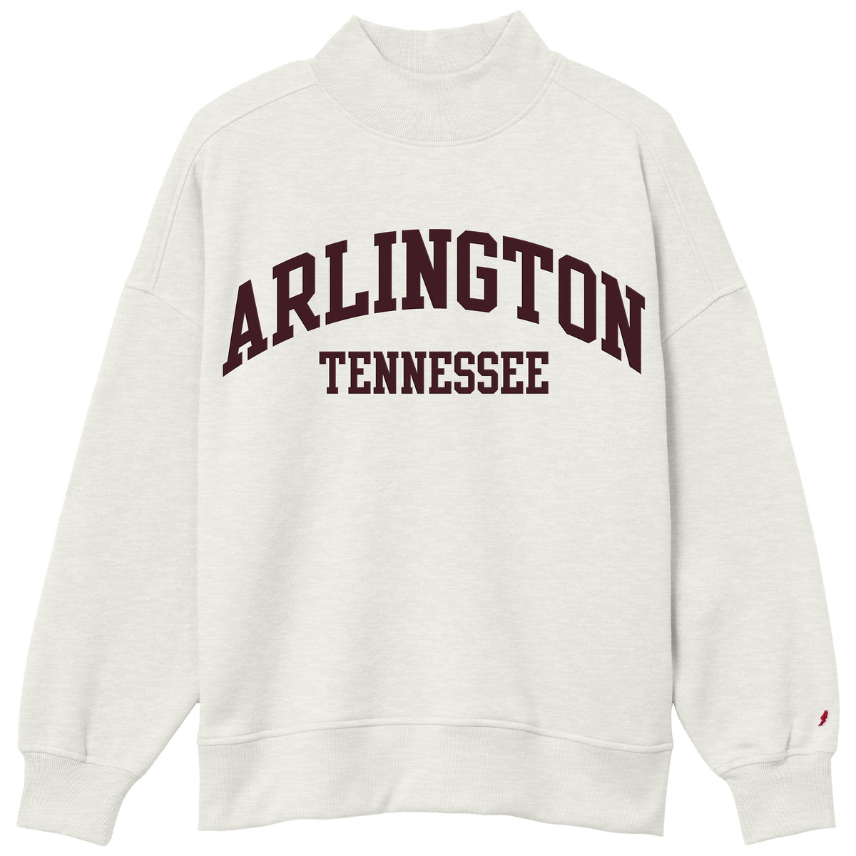 Arlington TN Mock Neck Oatmeal Sweatshirt