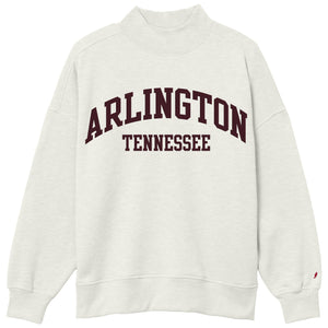Arlington TN Mock Neck Oatmeal Sweatshirt