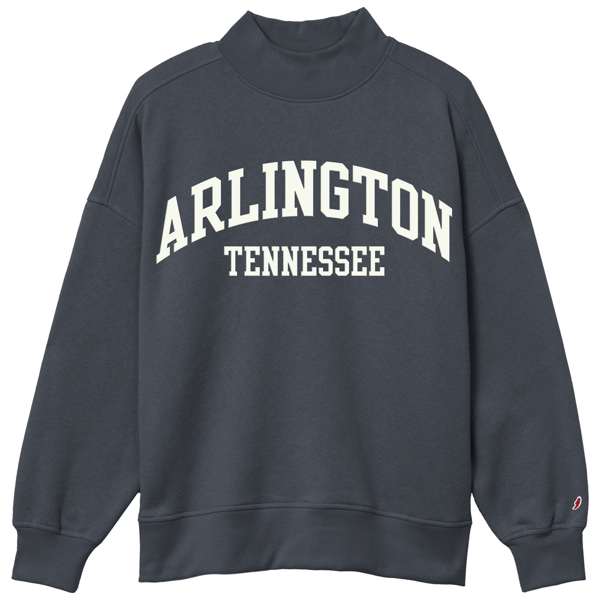 Arlington TN Mock Neck Navy Sweatshirt